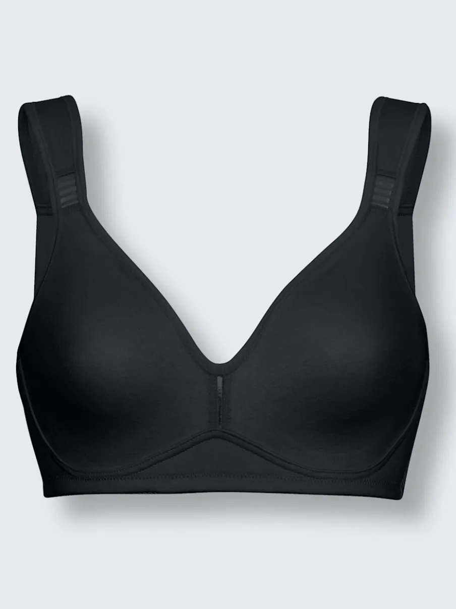 Soutien-gorge sans armatures à bonnets moulés et bretelles réglables