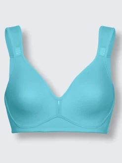 Soutien-gorge sans armatures à bonnets moulés et bretelles réglables
