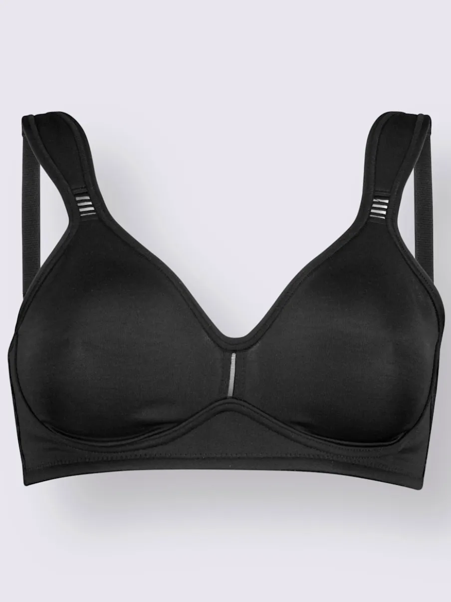 Soutien-gorge sans armatures à bonnets moulés et bretelles réglables