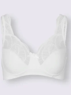 Soutien-gorge sans armatures à bonnets 2 parties avec dentelle