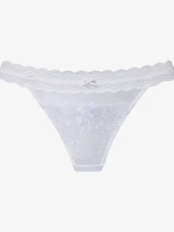 String féminin avec ruban en dentelle élastique à la taille
