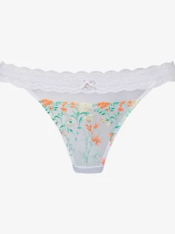 String féminin avec ruban en dentelle élastique à la taille