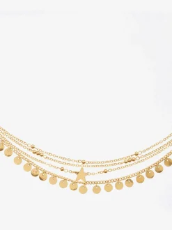Superbe chaîne de cheville multi-rangées avec pendentifs