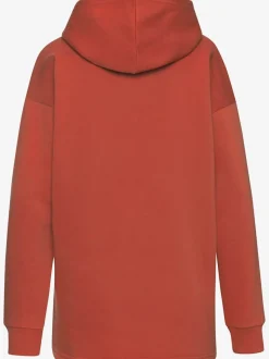 Sweat à capuche avec bords-côtes aux manches et coton doux