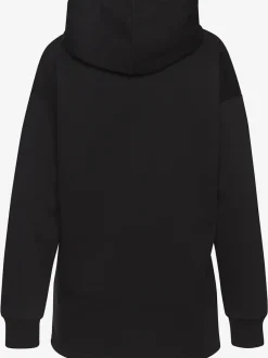 Sweat à capuche avec bords-côtes aux manches et coton doux