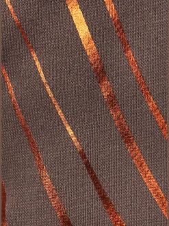Sweat à capuche à motif abstrait avec bords-côtes doux