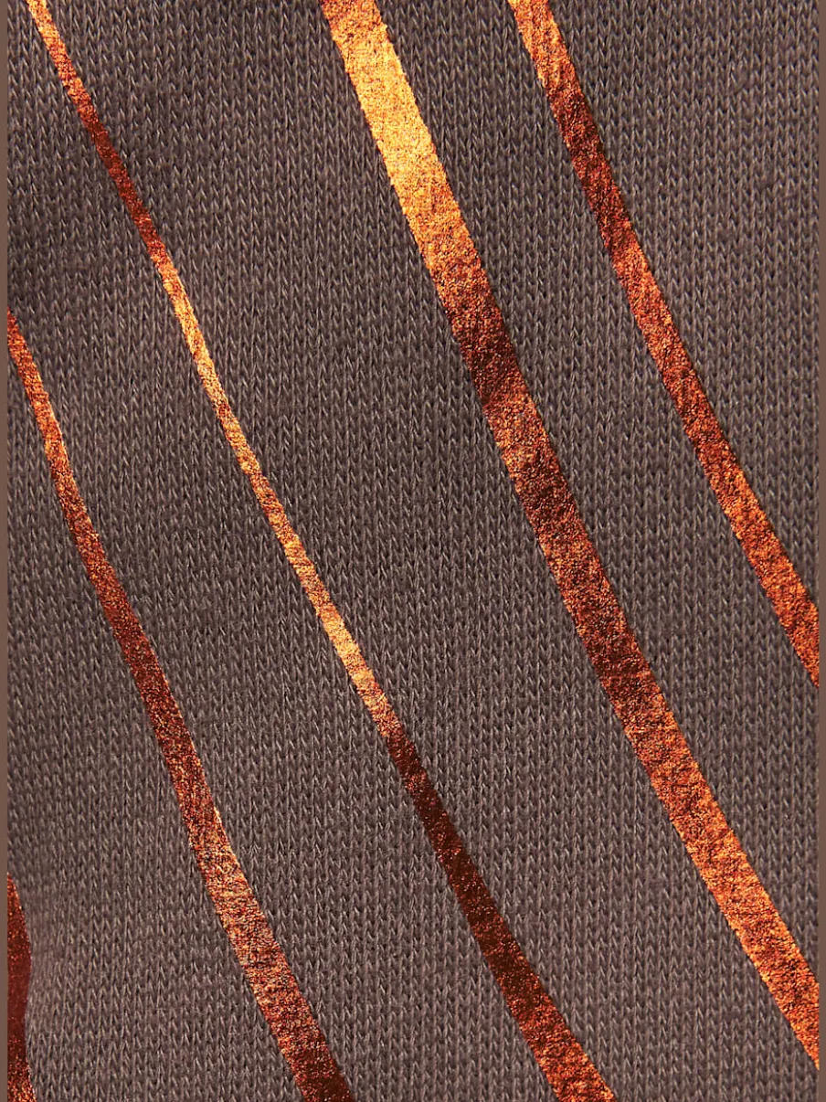 Sweat à capuche à motif abstrait avec bords-côtes doux