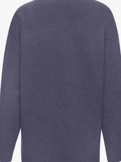 Sweater ample avec encolure en V et manches longues.