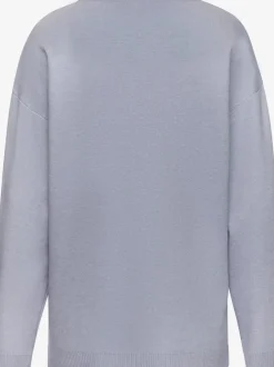 Sweater ample avec encolure en V et manches longues.