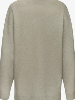 Sweater ample avec encolure en V et manches longues.