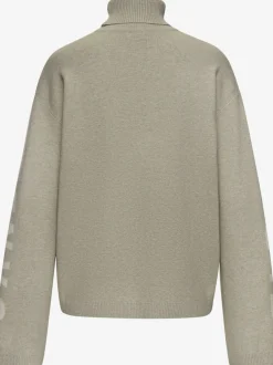 Sweater en tricot doux avec col roulé et manches longues