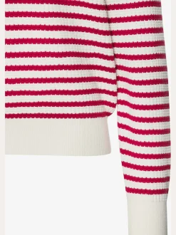 Sweater pull détente à rayures marines