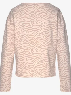 Sweatshirt ample à encolure ronde et manches longues