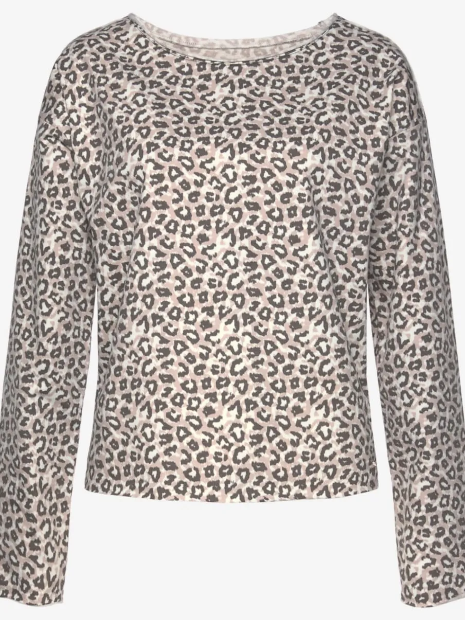 Sweatshirt ample à encolure ronde et manches longues