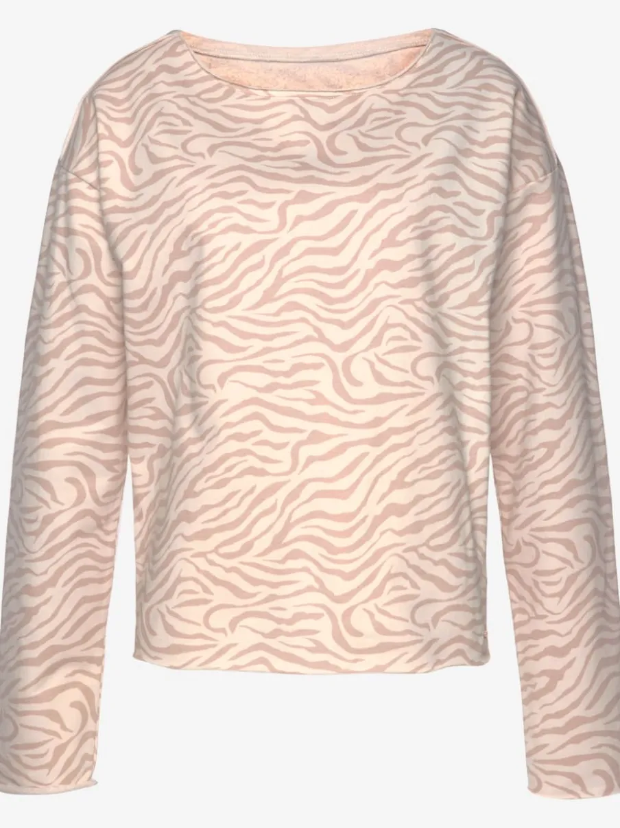 Sweatshirt ample à encolure ronde et manches longues