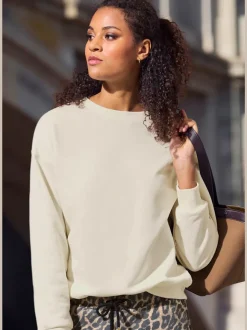 Sweatshirt aux coloris unis tendance