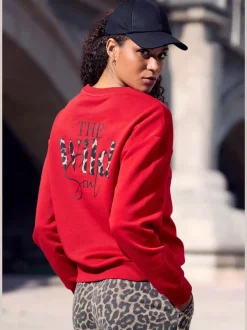 Sweatshirt aux coloris unis tendance