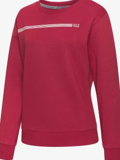 Sweatshirt basique à encolure ronde avec logo et bords-côtes doux
