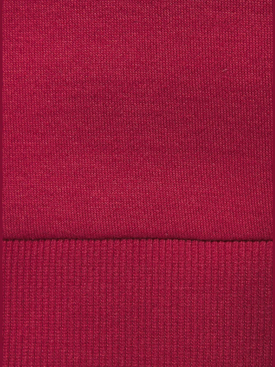 Sweatshirt basique à encolure ronde avec logo et bords-côtes doux