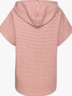 Sweat-shirt à capuche avec cordon et rayures marinière