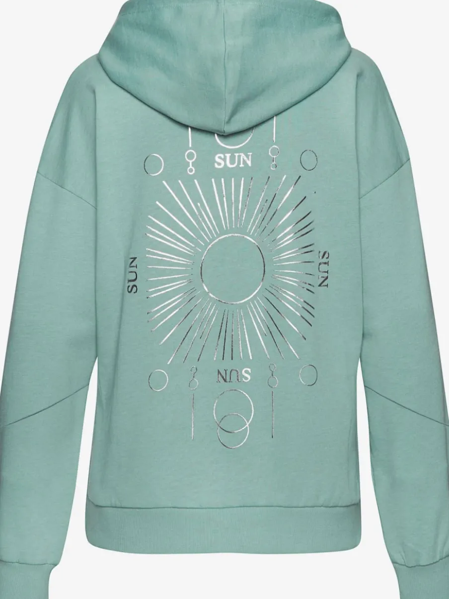 Sweatshirt à capuche avec cordon réglable et imprimés graphiques