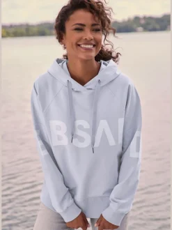 Sweatshirt à capuche avec grande capuche et motifs graphiques