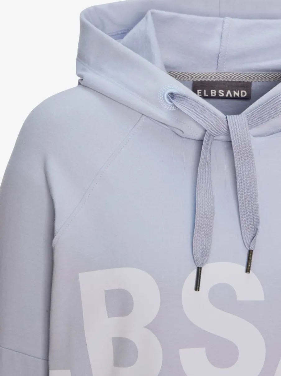 Sweatshirt à capuche avec grande capuche et motifs graphiques