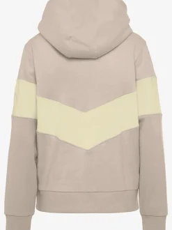 Sweatshirt à capuche avec manches longues et logo sur la manche gauche