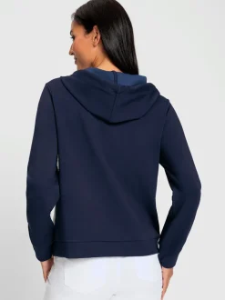 Sweatshirt à capuche jolis coloris contrastés