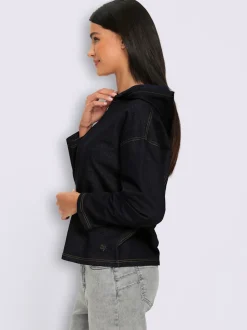 Sweatshirt à capuche qualité denim