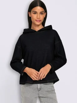 Sweatshirt à capuche qualité denim