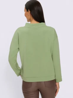 Sweatshirt col montant à coulisse