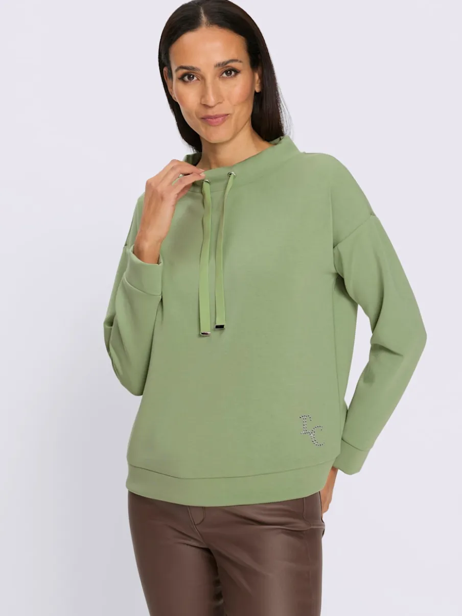 Sweatshirt col montant à coulisse