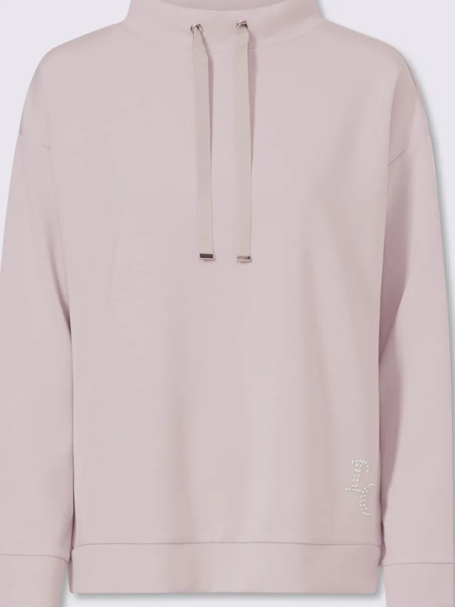 Sweatshirt col montant à coulisse