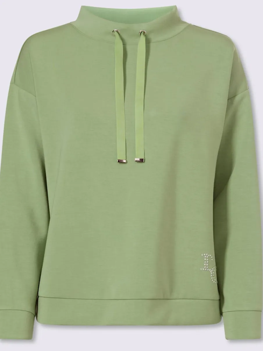 Sweatshirt col montant à coulisse