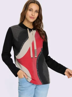 Sweatshirt à col montant réglable en coton bio certifié