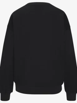 Sweatshirt décontracté avec imprimé et bords-côtes aux ourlets
