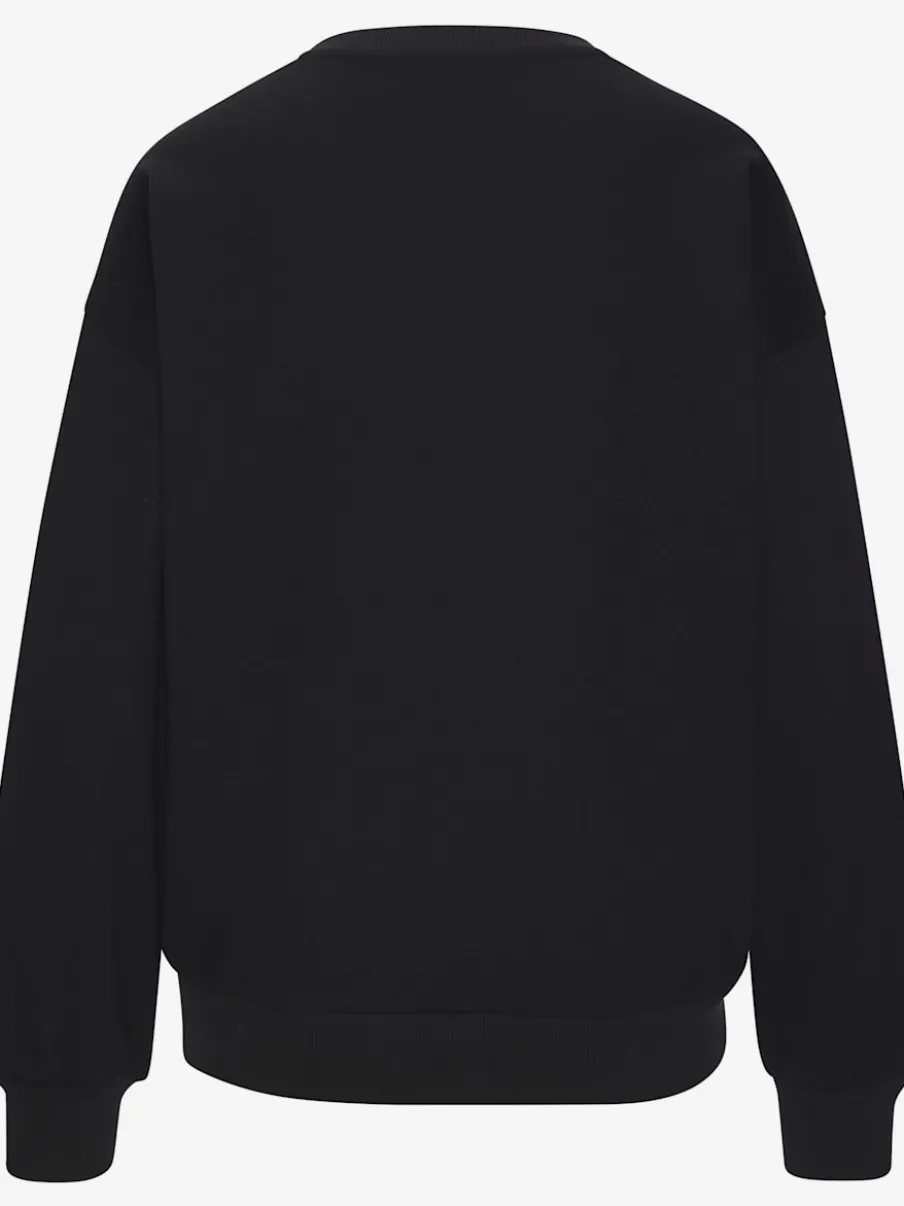 Sweatshirt décontracté avec imprimé et bords-côtes aux ourlets