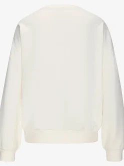 Sweatshirt décontracté avec imprimé et bords-côtes aux ourlets