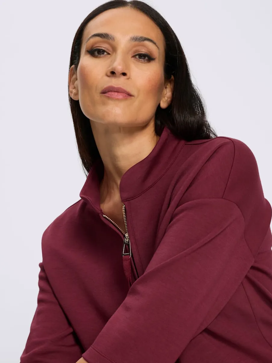 Sweatshirt encolure avec glissière