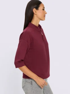 Sweatshirt encolure avec glissière