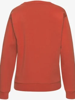 Sweat-shirt à encolure ronde avec motif léopard en devant