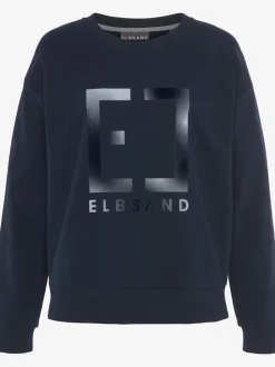 Sweat-shirt à encolure ronde manches longues imprimé graphique