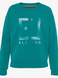 Sweat-shirt à encolure ronde manches longues imprimé graphique