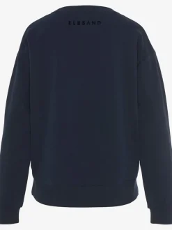 Sweat-shirt à encolure ronde manches longues imprimé graphique