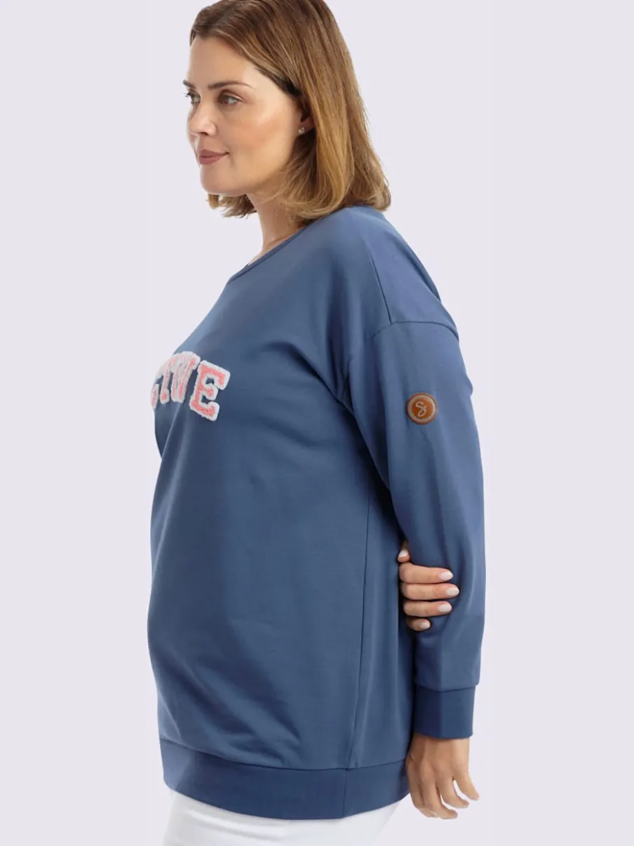 Sweatshirt imprimé floqué