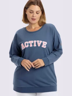 Sweatshirt imprimé floqué