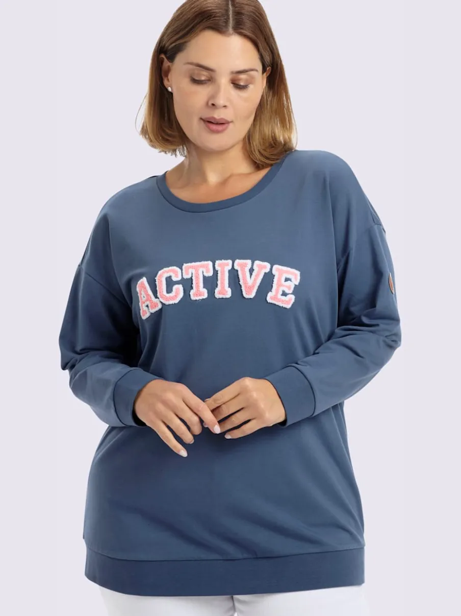 Sweatshirt imprimé floqué