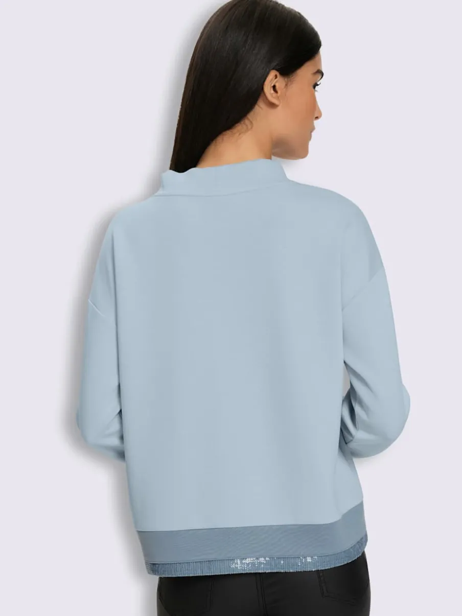 Sweatshirt jolies paillettes décoratives