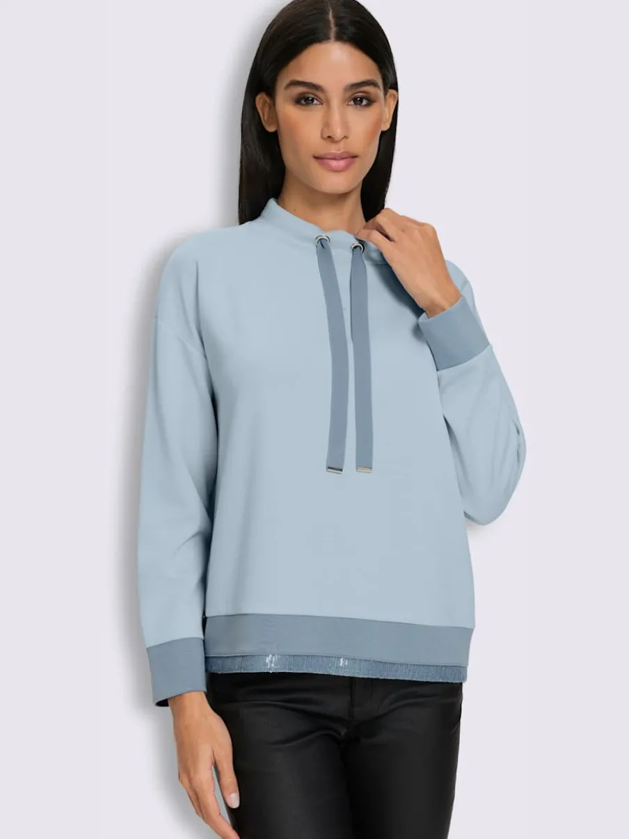 Sweatshirt jolies paillettes décoratives